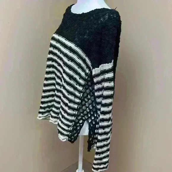 Free People Striped in Crochet Pullover Sweater - Picture 4 of 10